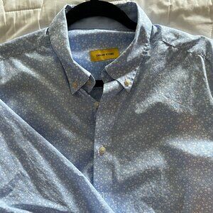 Tailor Store Men's Button Down, Flowers (size L)